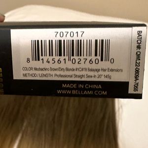 BELLAMI PROFESSIONAL VOLUME WEFT 20" 145G MOCHACHINO BROWN/DIRTY BLONDE #1C/#18